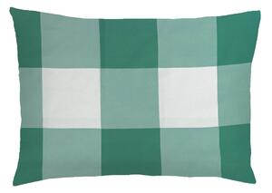 XPOSE® Bavlněný povlak na polštář KÁRO - tmavě zelený 50x70 cm