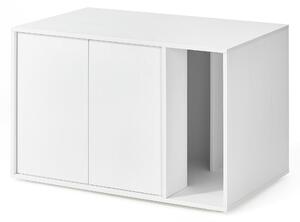 SONGMICS Skříňka na kočičí toaletu 80 x 50 x 50 cm bílá