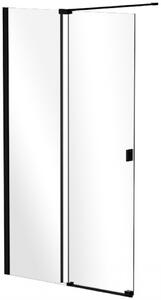 Besco Sprchový kout Walk-In VAYO BLACK 90 (100, 110, 120, 130, 140), výška 200 cm - bez vaničky Rozměry (cm): šířka: 90