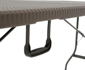 Souprava nábytku z technorattanu 6 x židle + stůl Catering Wenge PATIO