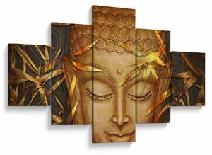 Obraz - Zlatý Buddha (125x70 cm)