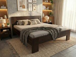 Buková zvýšená manželská postel 180x200 - Montana Supra 180x200, Moření: Ořech