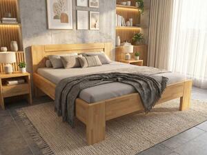 Buková zvýšená manželská postel 180x200 - Montana Supra Odstín moření: Buk přírodní, Rozměr: 180x200