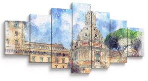 Obraz - Kostel Santa Maria di Loreto, Řím, Itálie (210x100 cm)