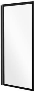 Besco Vanová zástěna ENZO BLACK 70140 (70x140 cm | Transparent)