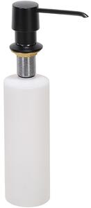 Bemeta Design Dávkovač mýdla, 470 ml, integrovaný, mosaz/plast, černá - 136109010