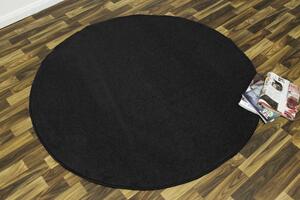 Kusový koberec Nasty 102055 Schwarz kruh 200x200 cm