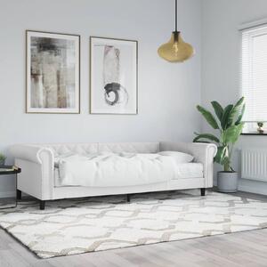 Válenda s matrací bílá 90 x 200 cm umělá kůže 3197720
