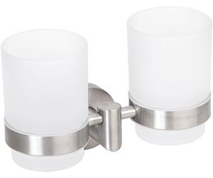 Bemeta Design NEO: Držák kartáčků, dvojitý, sklo - 104210025