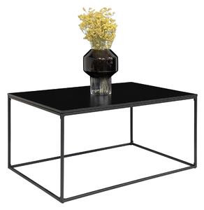 House Nordic Konferenční stolek Vita (Konferenční stolek s černým rámem a černou deskou\n90x60x45 cm)