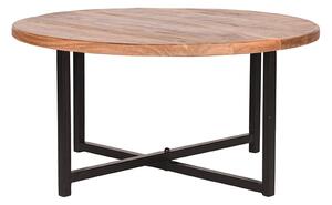 LABEL51 Konferenční stolek Coffee table Dex - Rough - Mango wood - Rond - 80 cm
