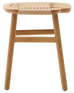 Dubová stolička s výpletem Kave Home Enit 43 cm