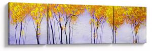 Obraz žlutých stromů (170x50 cm)