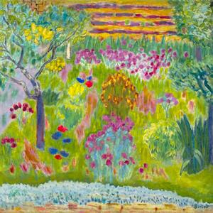 Obrazová reprodukce The Garden (Vintage Bright Vibrant Retro Square Landscape Painting) - Pierrre Bonnard