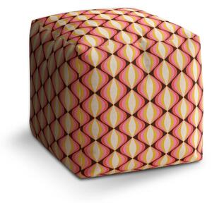 Sablio Taburet Cube Kaleidoskop vzpomínek - 40x40x40 cm