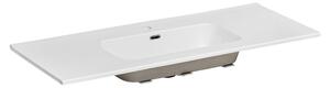 Comad Nábytkové keramické umyvadlo GO 120/DP-8095, 121x46 cm, bílá lesklá