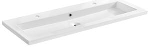 Comad Nábytkové keramické umyvadlo UM-8070 SPIRIT 120, 121x46 cm, bílá lesklá