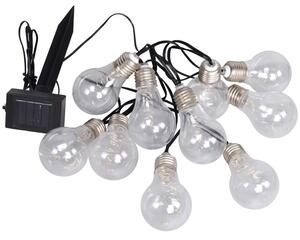 Globo 33708-10 LED sada 10 zahradních solárních lampiček na lanku 10x0,3W | 3000K | IP44 - žárovky