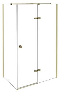 Besco Obdélníkový sprchový kout PIXA GOLD R 100x80 (100x90, 120x80, 120x90), výška 195 cm - bez vaničky Rozměry (cm): 100x80, Orientace: Pravá