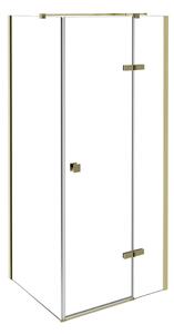 Besco Čtvercový sprchový kout PIXA GOLD SQ 90x90, výška 195 cm - bez vaničky Orientace: Pravá