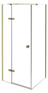Besco Čtvercový sprchový kout PIXA GOLD SQ 90x90, výška 195 cm - bez vaničky Orientace: Levá