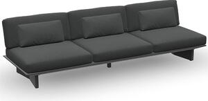 Jati Kebon Modulový díl 3-místný Arbon, Jati Kebon, 270x90x61 cm, hliník barva dle vzorníku, sada polstrů venkovní látka Sunbrella barva dle vzorníku