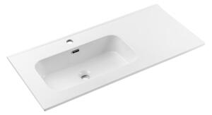 Comad Nábytkové keramické umyvadlo s odkládací plochou GO 2 100CM L DP, 101x46 cm, bílá lesklá