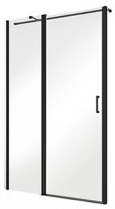 Besco Jednokřídlé sprchové dveře EXO-C BLACK 100x190 (110x190, 120x190) pro instalaci do niky - bez vaničky Rozměry (cm): šířka: 100