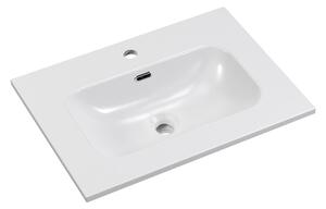 Comad Nábytkové keramické umyvadlo FLY WHITE GLOSS UM 60-46 DP, 61x46 cm, bílá lesklá