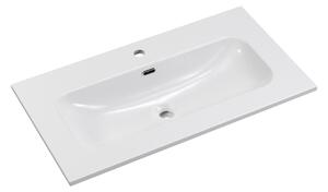 Comad Nábytkové keramické umyvadlo FLY WHITE GLOSS UM 80-46 DP, 81x46 cm, bílá lesklá