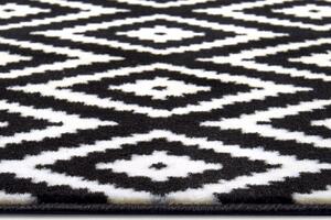 Kusový koberec Hamla 105477 Black Cream 80x200 cm
