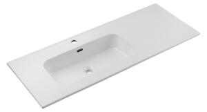 Comad Nábytkové keramické umyvadlo s odkládací plochou GO 2 120CM L DP, 121x46 cm, bílá lesklá