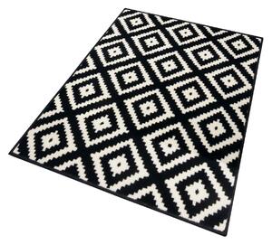Kusový koberec Hamla 105477 Black Cream 80x200 cm