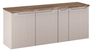 Comad Koupelnová skříňka pod deskové umyvadlo set Nova Cashmere 140 kašmír/dub cassela