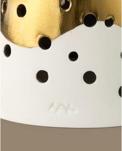 Porcelánový svícen ve zlaté barvě Kähler Design Nobili, výška 25,5 cm