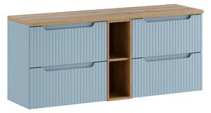 Comad Koupelnová skříňka pod deskové umyvadlo set Nova Denim 140 denim/dub coast evoke