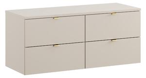 Comad Koupelnová skříňka pod deskové umyvadlo set Dalia Cashmere 120 kašmír