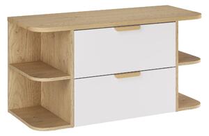Comad Koupelnová skříňka pod deskové umyvadlo set Aster White 100 bílá/dub cremona