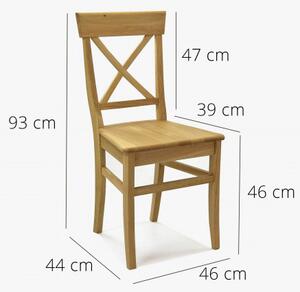 Dubová židle Country - Masiv - MEGA akce