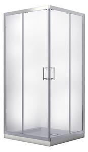 Besco Čtvercový sprchový kout MODERN SQ 80x80 (90x90), výška 185 cm - bez vaničky Rozměry (cm): 80x80, Barva profilů a typ výplně: profily: chrom, výplň: mat