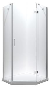 Besco Pětiúhelníkový sprchový kout VIVA PE 90x90, výška 195 cm - bez vaničky Rozměry (cm): 90x90, Orientace: Levá