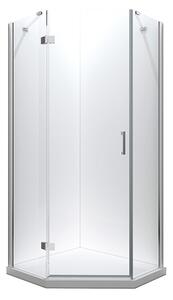Besco Pětiúhelníkový sprchový kout VIVA PE 90x90, výška 195 cm - bez vaničky Rozměry (cm): 90x90, Orientace: Levá