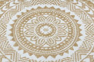 Kusový koberec Napkin gold kruh 120x120 cm