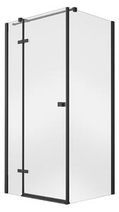 Besco Čtvercový sprchový kout PIXA BLACK SQ 90x90, výška 195 cm - bez vaničky Orientace: Levá
