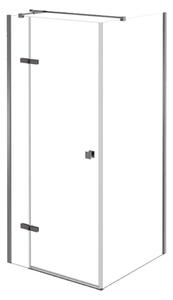 Besco Čtvercový sprchový kout PIXA GUN METAL SQ 90x90, výška 195 cm - bez vaničky Orientace: Levá