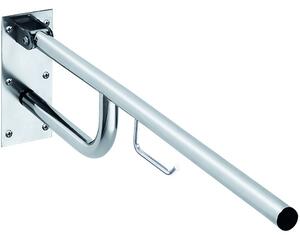 Bemeta Design HELP: Madlo, 760 mm, s držákem TP, sklopné, bez krytky, nerez, lesk - 301102771