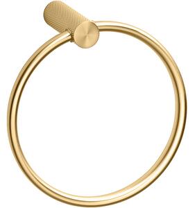 Bemeta Design AURIA: Držák ručníků kruhový, zlatá světlá mat - 171204060