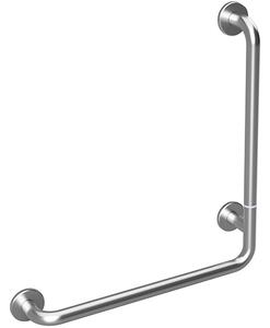 Bemeta Design HELP: Madlo, 680 mm, ve tvaru L, pravé, skládané, s krytkou, nerez, mat - 301153062