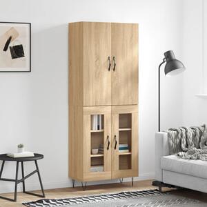 Skříň highboard dub sonoma 69,5 x 34 x 180 cm kompozitní dřevo 3198068
