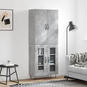 Skříň highboard betonově šedá 69,5x34x180 cm kompozitní dřevo 3198069